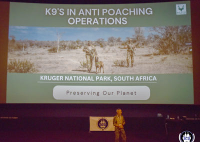 Conférence sur les opérations K9 en Afrique du Sud, au Parc Kruger, durant Cyno-Ops