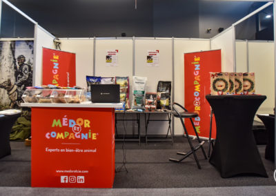Stand exposant Medor et Compagnie sur Cyno-Ops