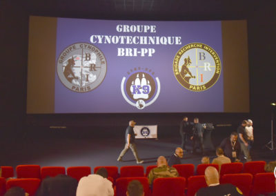 Conférence du Groupe Cynotechnique de la Brigade Rapide d'Intervention (BRI) et de la Préfecture de Police sur Cyno-Ops