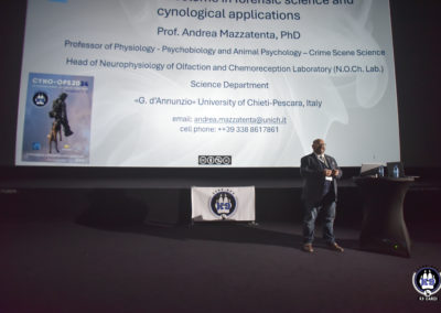 Conférence du Professeur Andrea MAZZATENTA sur Cyno-Ops