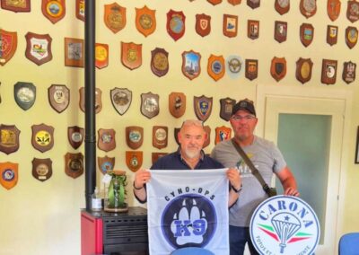 L'équipe K9EVENTS avec Giorgio de Tattika en Italie